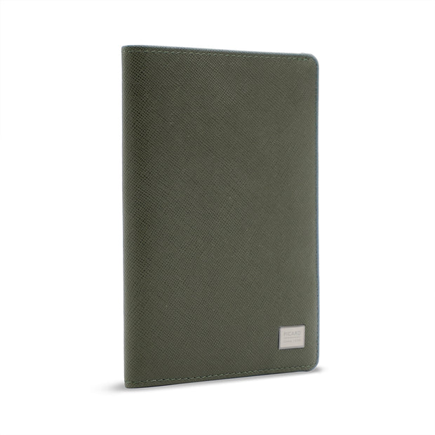 Picard Saffiano Men's Leather Passport  Holder (Military Green)
