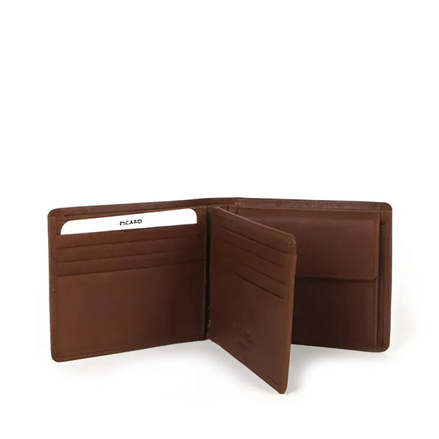 Brooklyn Leather Wallet with Centre Flap and Coin Compartment