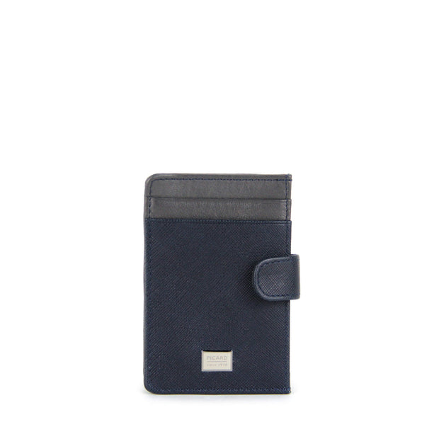 Picard Saffiano  Men's Leather Card Holder (Navy)