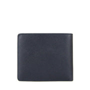 Picard Saffiano  Men's Bifold  Leather Wallet with Centre Cards Flap and Coin Pouch (Navy)