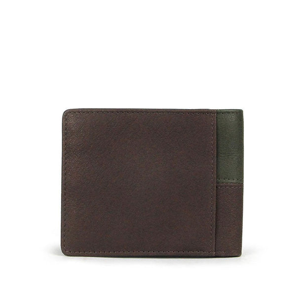 Picard Dallas Men's Leather Wallet with Card Window and Zipped Pouch (Khaki)