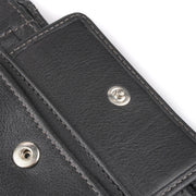 Picard Brooklyn Men's Bifold Leather Wallet with Window and Coin Compartment (Black)