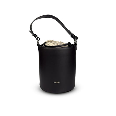 PICARD ALMA LEATHER BUCKET BAG (BLACK)