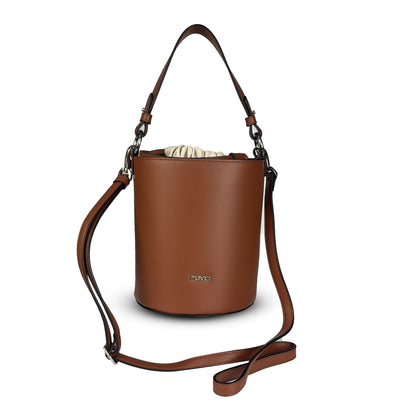 PICARD ALMA LEATHER BUCKET BAG (Cognac)