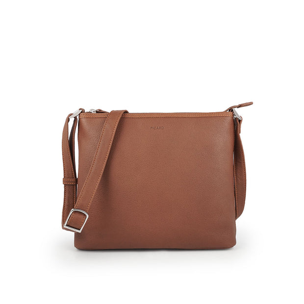 Picard Buffalo Ladies Leather Sling Bag (Cafe-Burgundy)