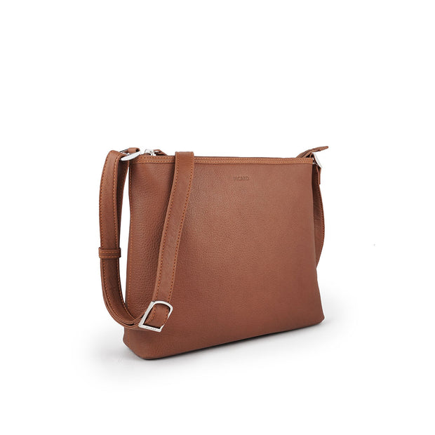Picard Buffalo Ladies Leather Sling Bag (Cafe-Burgundy)
