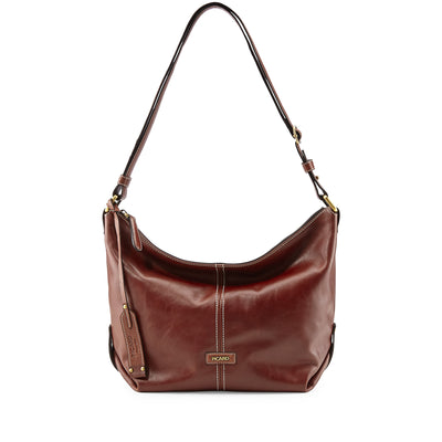 Picard Eternity Leather Multi-function Ladies Shoulder Bag / Hobo  (Cognac)