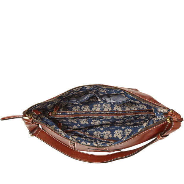 Picard Eternity Leather Multi-function Ladies Shoulder Bag / Hobo  (Cognac)
