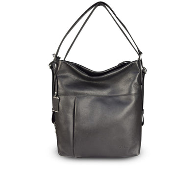 Picard Pure 1 Leather Multi-function Ladies Shoulder Bag / Backpack / Hand Carry Bag / Arm Carry Bag (Black) (Copy)