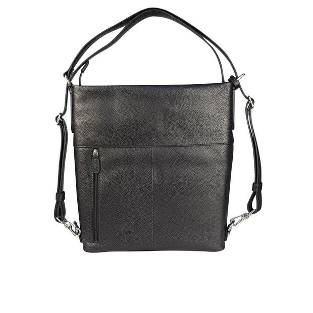 Picard Pure 1 Leather Multi-function Ladies Shoulder Bag / Backpack / Hand Carry Bag / Arm Carry Bag (Black) (Copy)