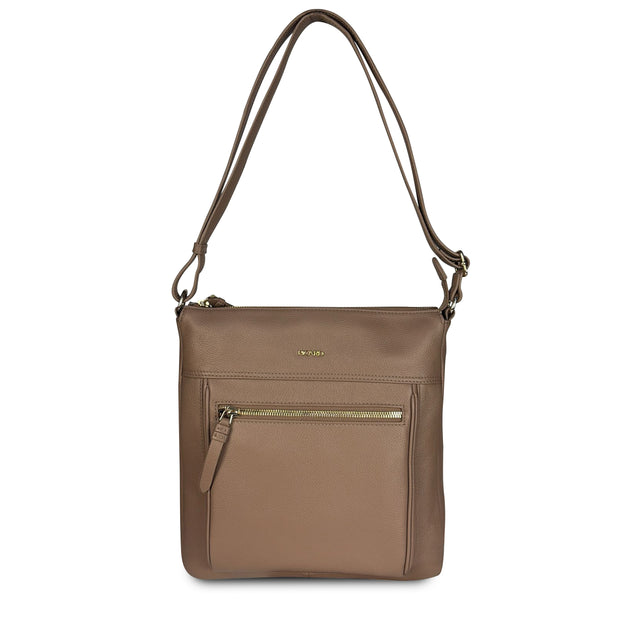 Rhone Medium Ladies Leather Sling Bag (Hazel)