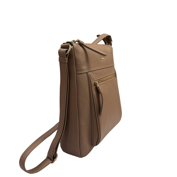 Rhone Medium Ladies Leather Sling Bag (Hazel)