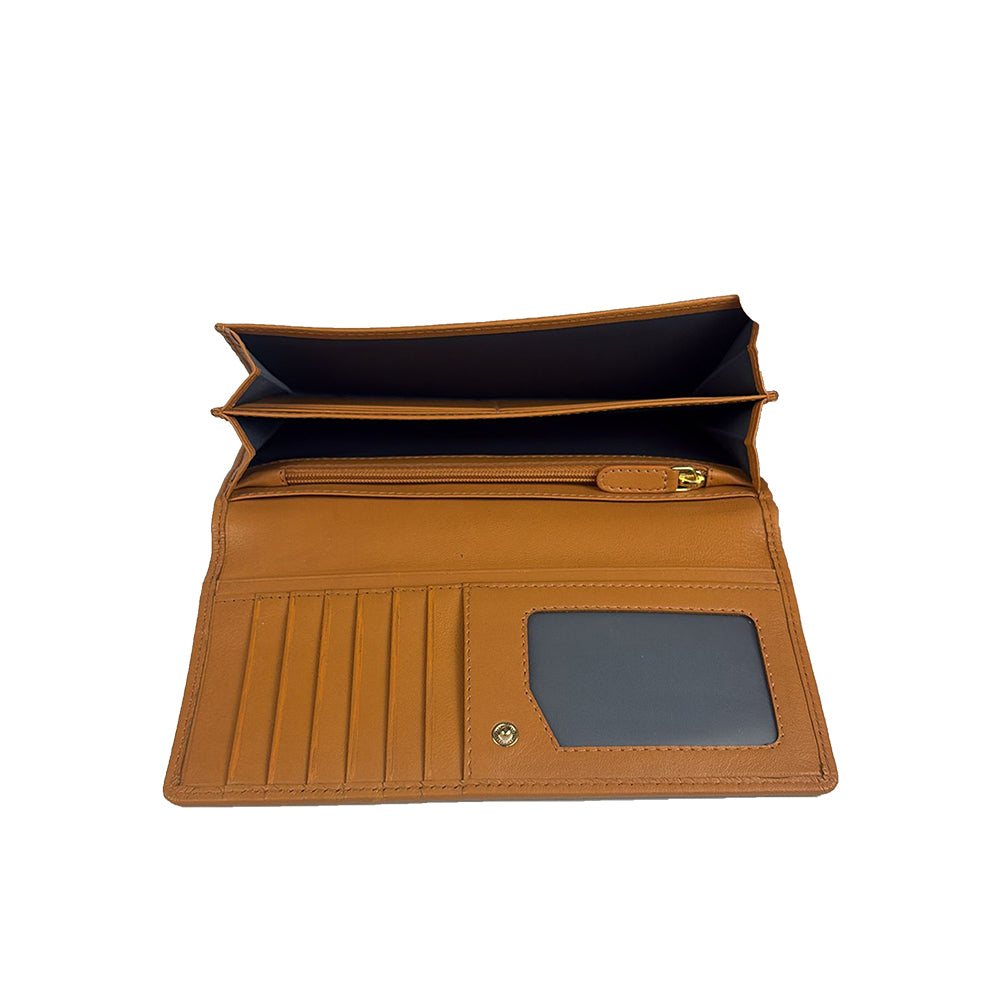 Picard Belinda Ladies Leather 3/4 Flap Long Wallet (Black