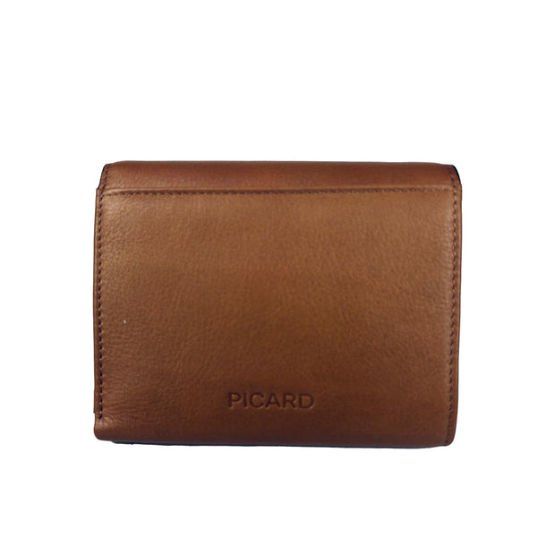 Picard Donna 1 Ladies Leather Wallet with Card and Coin Compartment (Cognac)