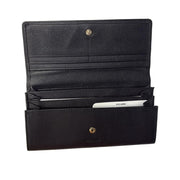 PICARD ELBE LEATHER 3/4 FLAP LONG WALLET (Brown)