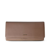 PICARD ELBE LEATHER 3/4 FLAP LONG WALLET (Brown)