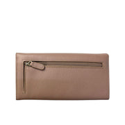PICARD ELBE LEATHER 3/4 FLAP LONG WALLET (Brown)