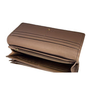 PICARD ELBE LEATHER 3/4 FLAP LONG WALLET (Brown)