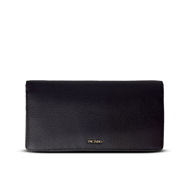 PICARD ELBE LADIES LEATHER LONG WALLET (Black)