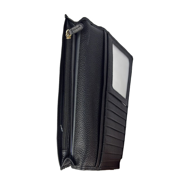 PICARD ELBE LADIES LEATHER LONG WALLET (Black)