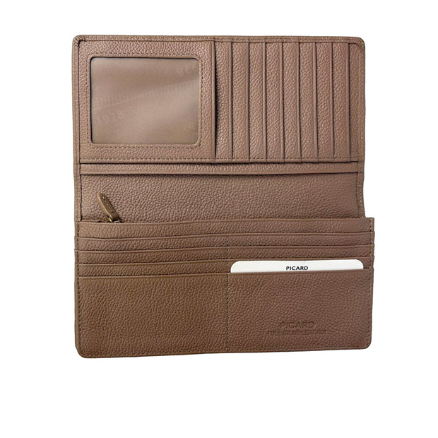 PICARD ELBE LADIES LEATHER LONG WALLET (Black)