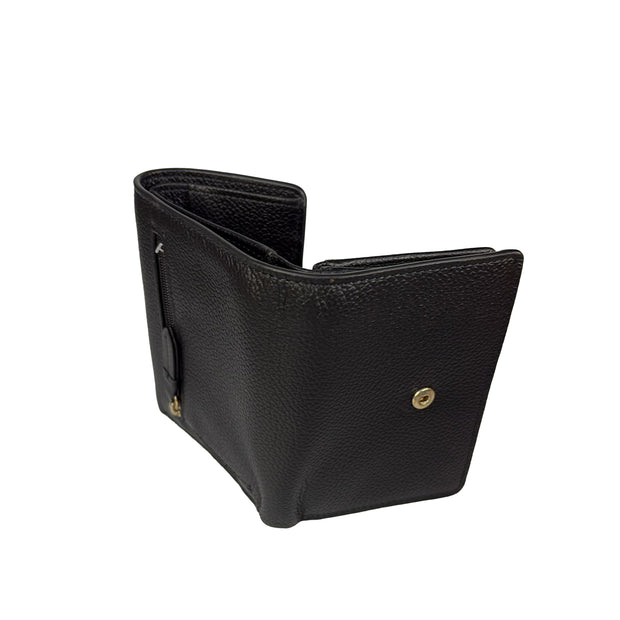 PICARD ELBE LEATHER TRIFOLD MEDIUM SIZE WALLET (Black)