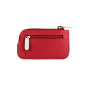 Picard Lauren Leather Coin Pouch with  Key Ring (Red)