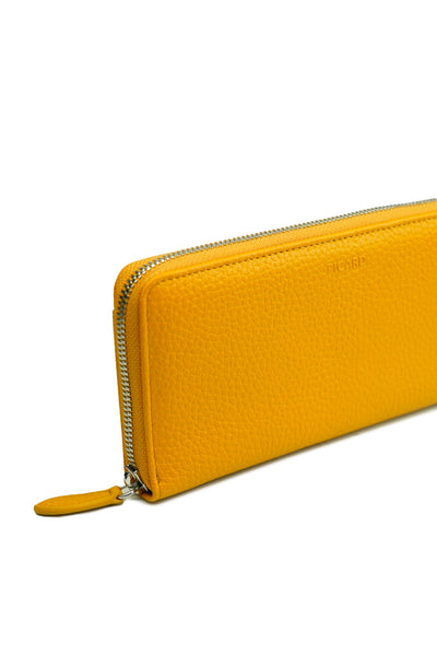 Picard Pure Ladies Zip Around Long Leather Wallet (Yellow)