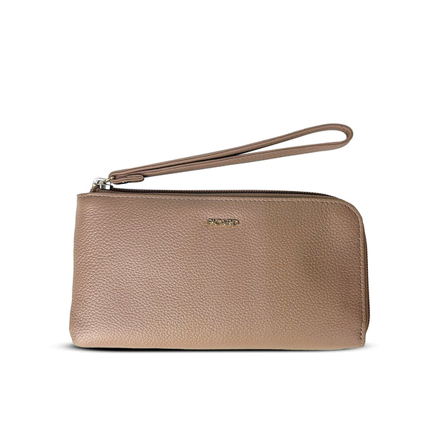 PICARD ELBE LEATHER MEDIUM ZIPDOWN WALLET WITH INTERNAL POUCH (Hazel)