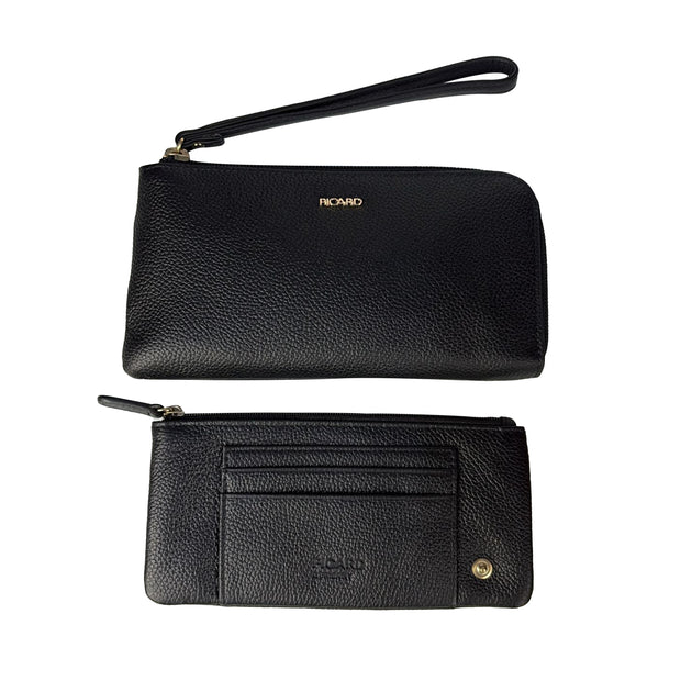 PICARD ELBE LEATHER MEDIUM ZIPDOWN WALLET WITH INTERNAL POUCH (Hazel)