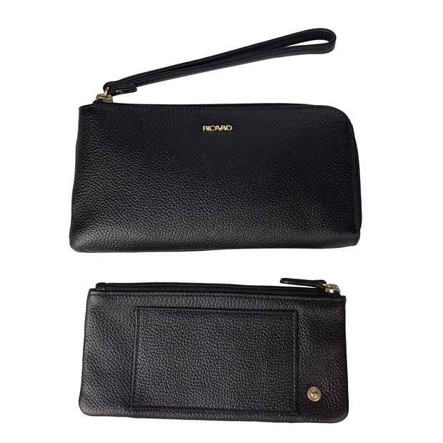 PICARD ELBE LEATHER MEDIUM ZIPDOWN WALLET WITH INTERNAL POUCH (Hazel)