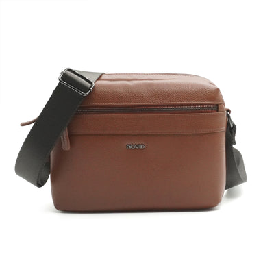 Picard Kiel Men's Leather Shoulder Bag (Cognac)