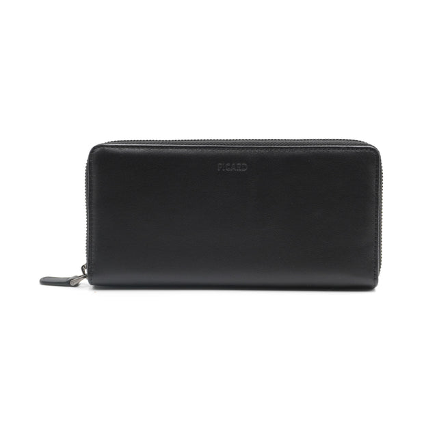 Picard Loaf Men's Long Leather Wallet with Zip (Black)
