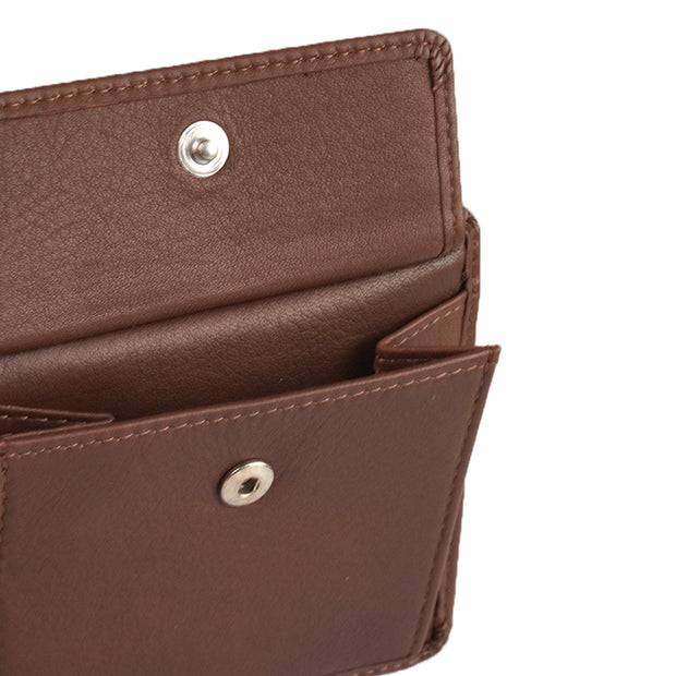 Picard Brooklyn Men's Leather Wallet with Centre Flap and Coin Compartment (Black)