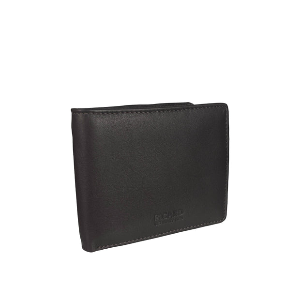 Picard Brooklyn Men's Leather Bifold Wallet with Centre Flap and Coin Compartment (Brown)