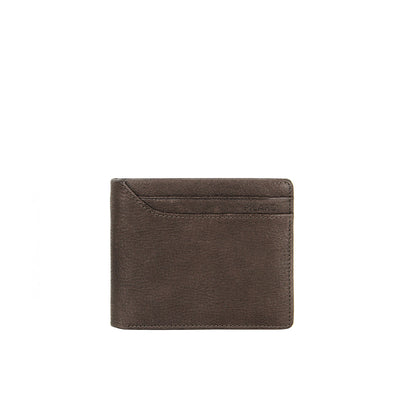 Picard Buffalo Men's Bifold Leather Wallet with Card Window and Coin Compartment (Cafe)