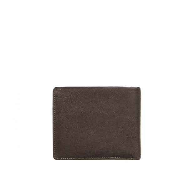 Picard Buffalo Men's Bifold Leather Wallet with Card Window and Coin Compartment (Cafe)
