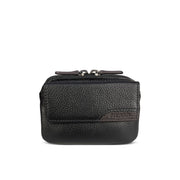 Picard Cologne Men's Leather Coin Pouch With Key Holder (Black with Dark Brown  Accent) (Copy)