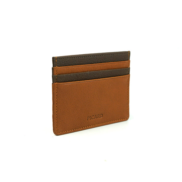 Picard Dallas Men's Leather Card Holder (Tan-Cafe)