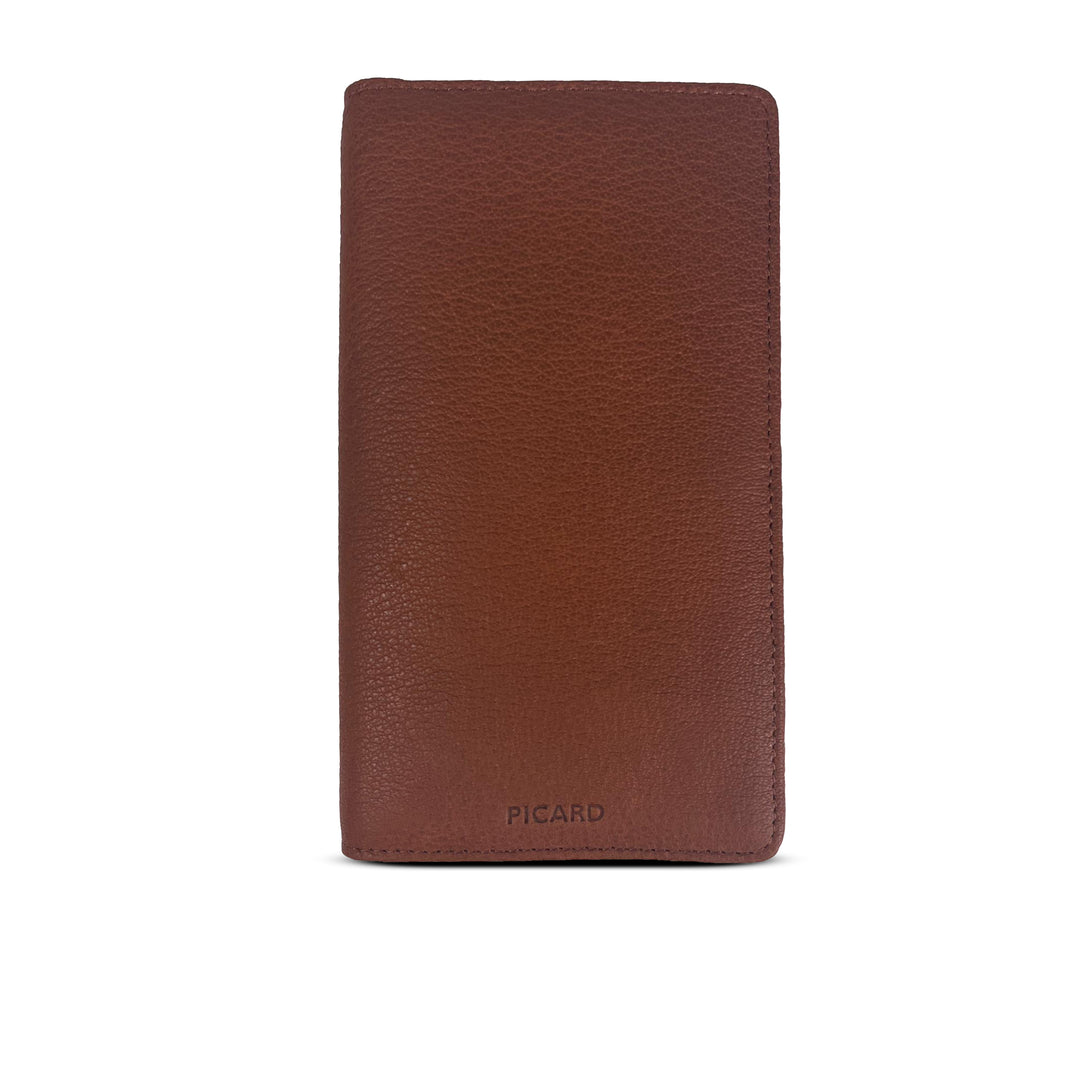 Picard Munich Men's Long Leather Bifold Wallet with Window Card
