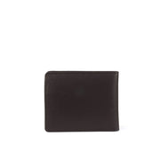 Picard Saffiano Men's Leather Wallet with Card Window and Coin Compartment (Cafe)