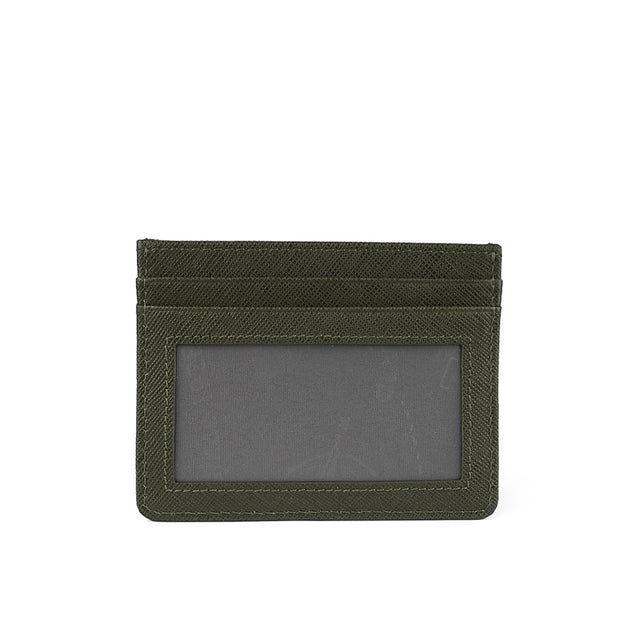 Picard Saffiano Men's Leather Card Holder (Military Green)