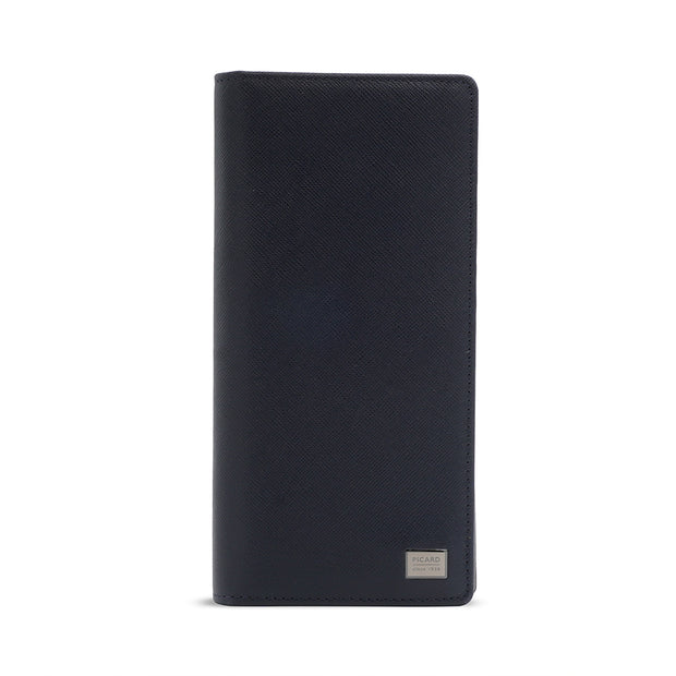 Picard Saffiano  Men's  Long Leather Wallet (Navy)