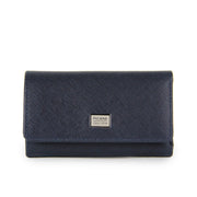 Picard Saffiano Leather Key Holder with Dollar Compartment (Navy)
