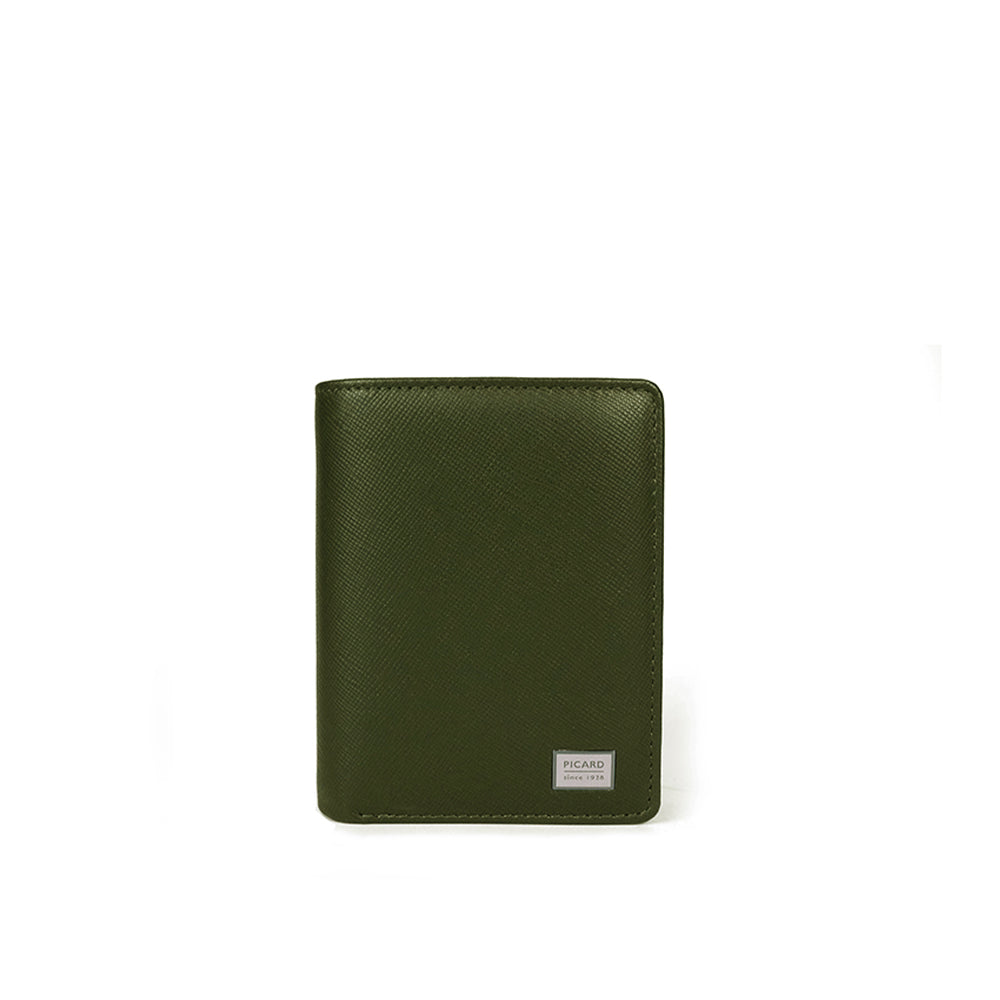 Picard Saffiano Bifold Leather Wallet with Card Window (Military Green –  Picard (Singapore)
