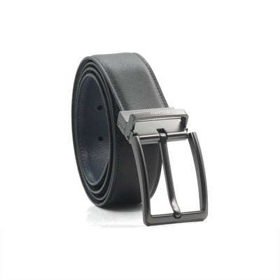 Picard Gregory 35mm Easy Flip Reversible Men's Leather Belt with Quality Pin Buckle  (Black)