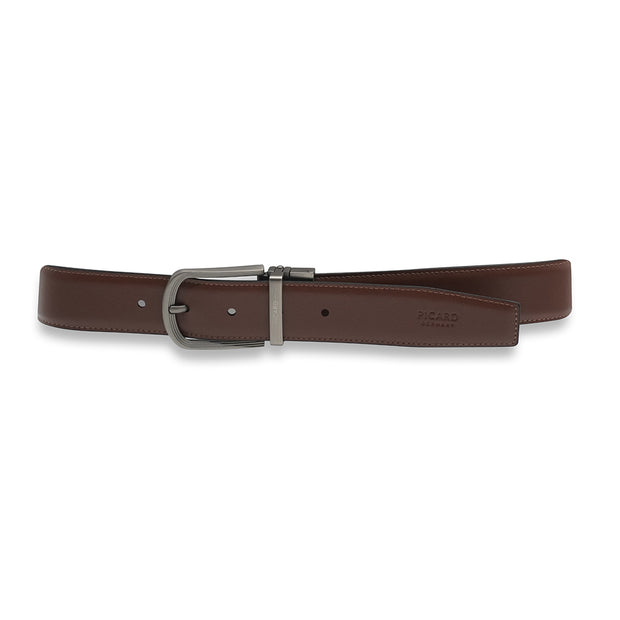 Picard Gregory 35mm Easy Flip Reversible Men's Leather Belt with Quality Pin Buckle  (Tan)