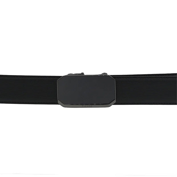 Picard Hamburg Autolock Solid Buckle 35mm Men's  Leather Belt (Black)