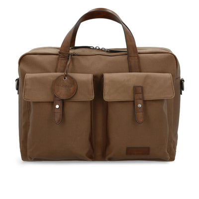 Picard Calahari Lightweight Briefcase with Adjustable Detachable Strap (Cafe)
