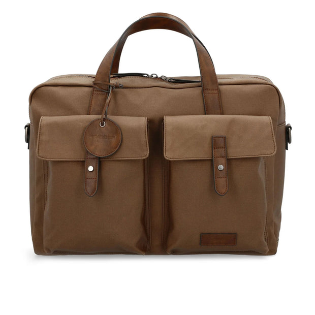 Picard Calahari Lightweight Briefcase with Adjustable Detachable Strap (Charcoal)